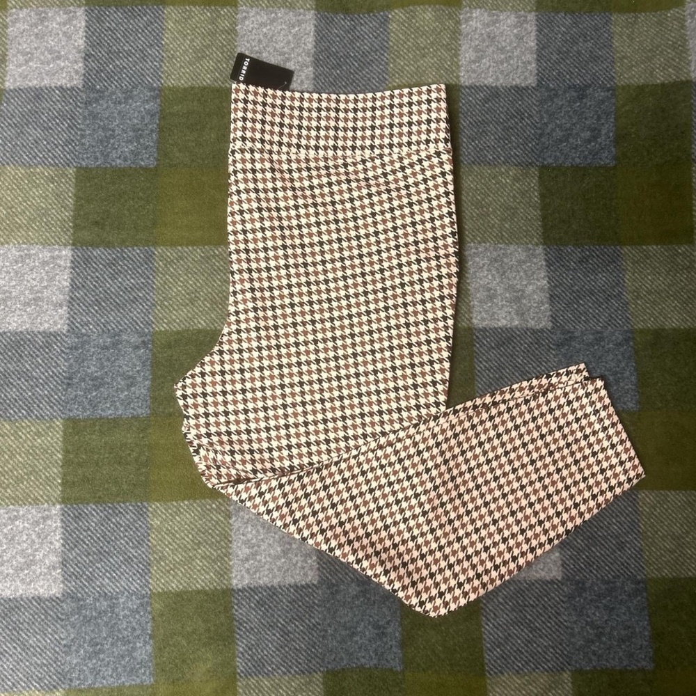 Houndstooth Pull on Pixie Pants with Pockets by TORRID size 3 TALL